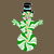 Minty Green and White Spearmint Snowman tiny thumbnail