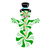 Minty Green and White Spearmint Snowman tiny thumbnail