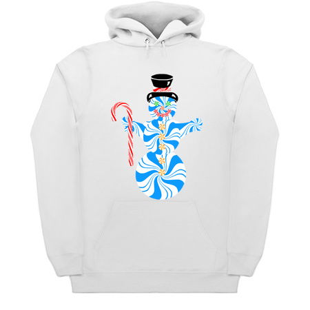 Blue Peppermint Snowman with Candy Cane tiny thumbnail
