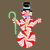Cute Peppermint Snowman with Candy Cane tiny thumbnail