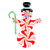 Cute Peppermint Snowman with Candy Cane tiny thumbnail