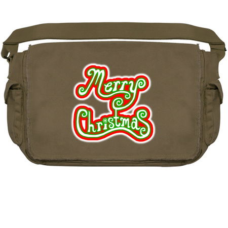 Glowing Merry Christmas Red White Green tiny thumbnail