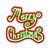 Glowing Merry Christmas Red White Green tiny thumbnail