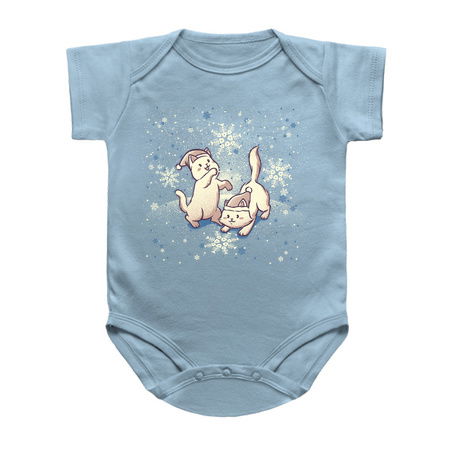 Cats Playing With Snowflakes Xmas Ugly Sweater by Tobe Fonseca tiny thumbnail