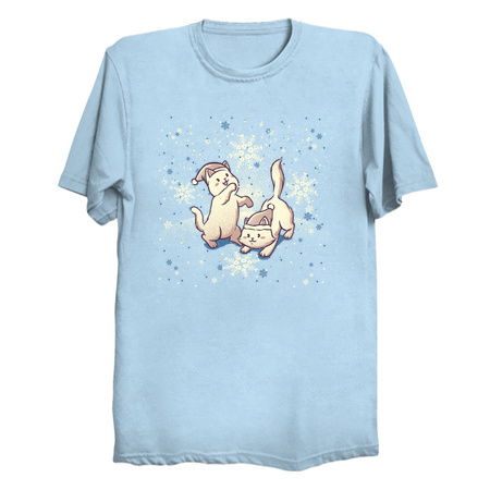 Cats Playing With Snowflakes Xmas Ugly Sweater by Tobe Fonseca tiny thumbnail