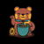 Bear Coffee Manekineko by Tobe Fonseca tiny thumbnail