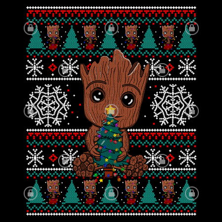 Groot ugly 2024 christmas sweater