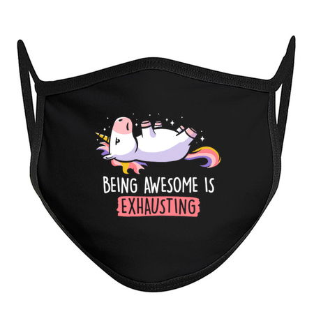 Being Awesome is Exhausting  - Lazy Funny Unicorn Gift tiny thumbnail