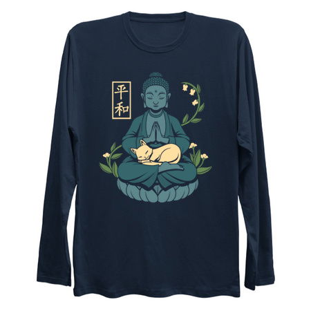 Cat Meditation Buddhism Buddha by Tobe Fonseca tiny thumbnail