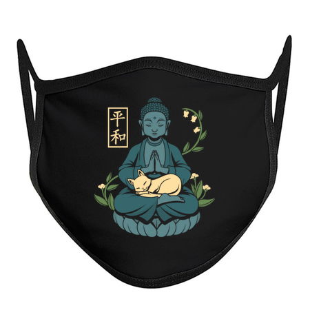 Cat Meditation Buddhism Buddha by Tobe Fonseca tiny thumbnail