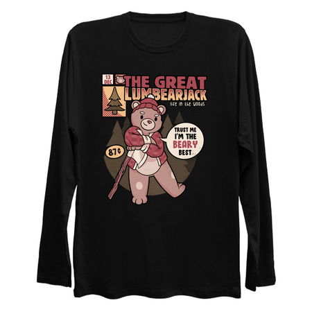 LumBearJack Hard Working Bear Forest Canadian Plaid by Tobe Fonseca tiny thumbnail