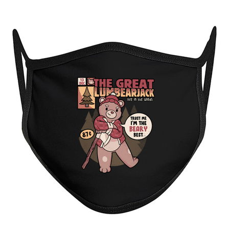 LumBearJack Hard Working Bear Forest Canadian Plaid by Tobe Fonseca tiny thumbnail