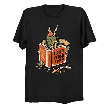 Dragon Reading a Book RPG Party Crashing by Tobe Fonseca tiny thumbnail