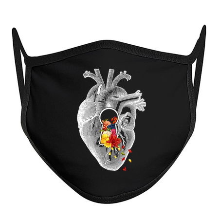 Keyhole Flower Heart Vintage Collage by Tobe Fonseca tiny thumbnail