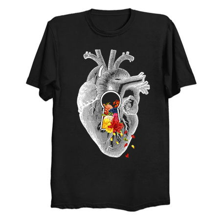 Keyhole Flower Heart Vintage Collage by Tobe Fonseca tiny thumbnail