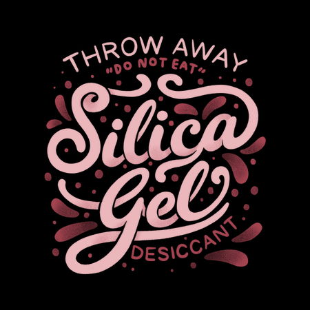 Gel Lettering Silica Gel Lettering by Tobe Fonseca - NeatoShop
