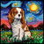 Blenheim Cavalier King Charles Spaniel Night tiny thumbnail