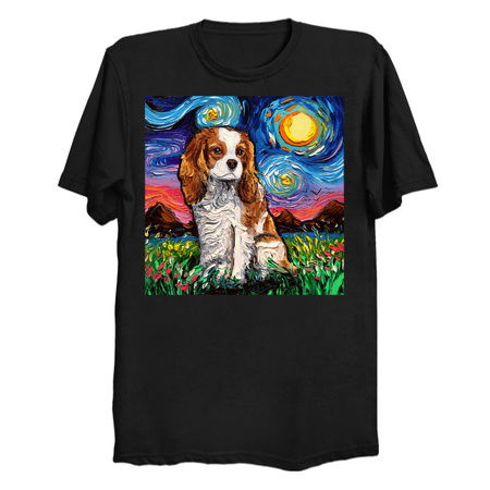 Blenheim Cavalier King Charles Spaniel Night tiny thumbnail