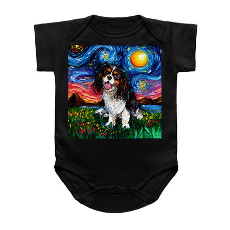 Tri Color Cavalier King Charles Spaniel Night tiny thumbnail