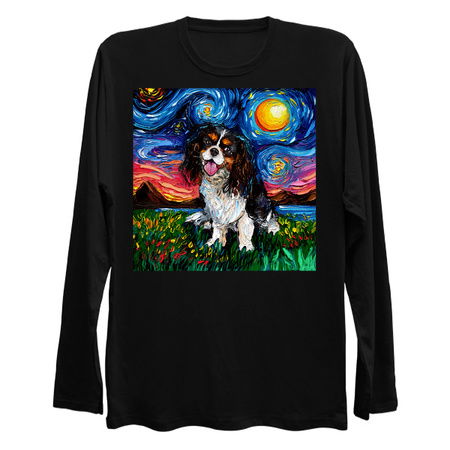 Tri Color Cavalier King Charles Spaniel Night tiny thumbnail
