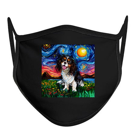 Tri Color Cavalier King Charles Spaniel Night tiny thumbnail