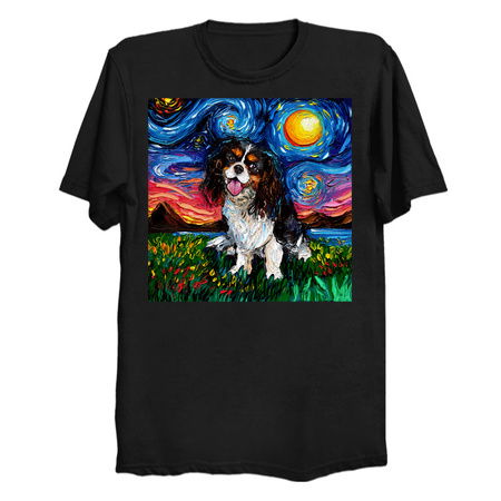 Tri Color Cavalier King Charles Spaniel Night tiny thumbnail