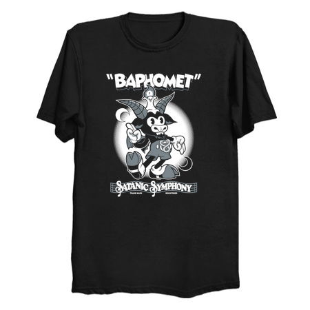 Baphomet - Vintage Cartoon Rubber Hose Devil - Satanic Symphony tiny thumbnail