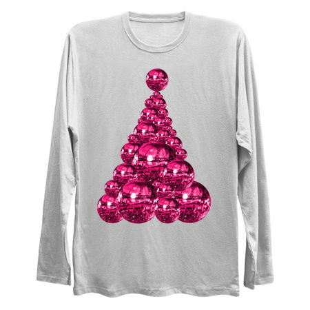70s Pink Magenta Disco Ball Christmas Tree tiny thumbnail