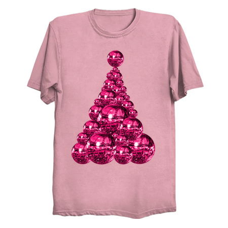 70s Pink Magenta Disco Ball Christmas Tree tiny thumbnail