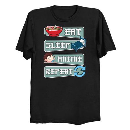 Eat Sleep Anime Repeat - NeatoShop