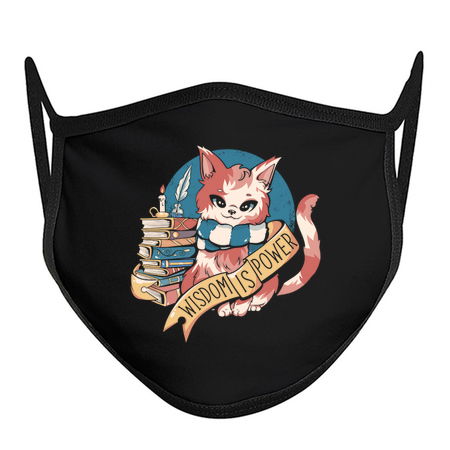 Wisdom is Power Books and Cat by Tobe Fonseca tiny thumbnail