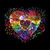 Shattered Rainbow Disco Ball Heart tiny thumbnail