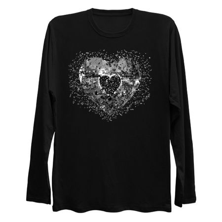 Shattered Silver Disco Ball Heart tiny thumbnail