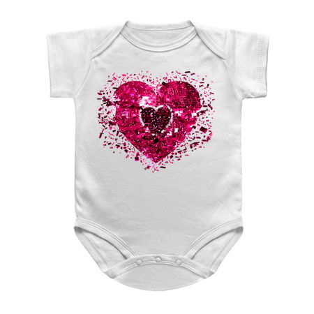 Shattered Pink Magenta Disco Heart tiny thumbnail