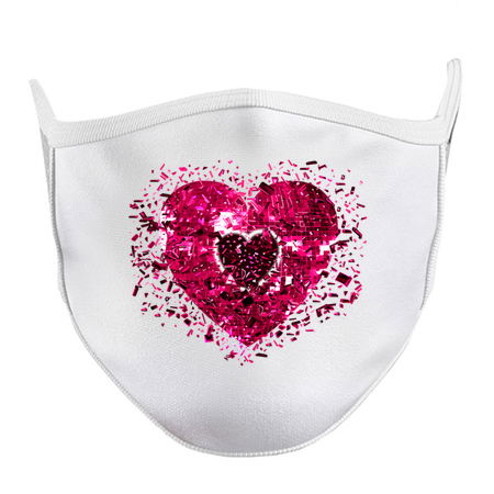 Shattered Pink Magenta Disco Heart tiny thumbnail