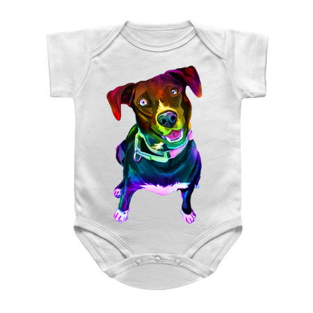 Psychedelic Colorful Canine Labrador Mix tiny thumbnail
