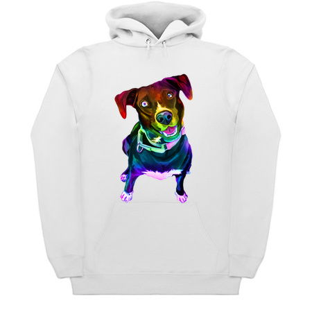 Psychedelic Colorful Canine Labrador Mix tiny thumbnail