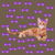 Ginger Cat with Purple Bow Pattern tiny thumbnail