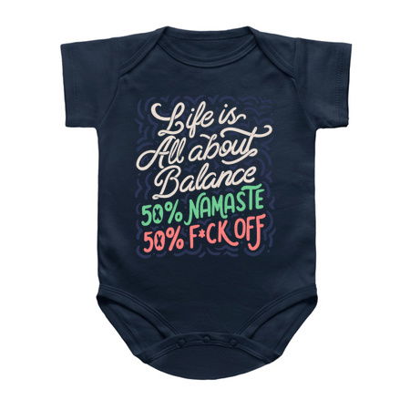 Life Is All About Balance 50% namaste 50% f*ck off by Tobe Fonseca tiny thumbnail
