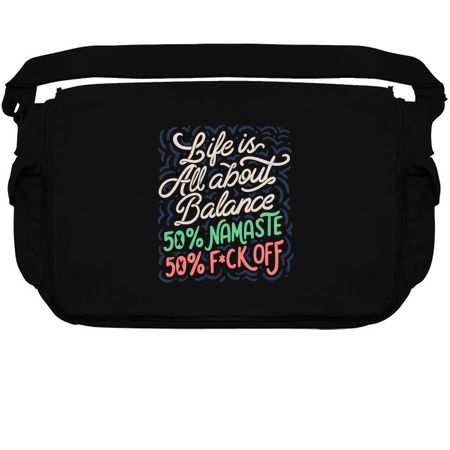 Life Is All About Balance 50% namaste 50% f*ck off by Tobe Fonseca tiny thumbnail