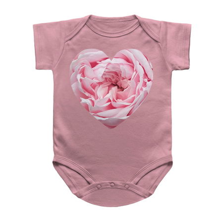 Delicate Pink Rose Flower Heart tiny thumbnail
