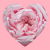 Delicate Pink Rose Flower Heart tiny thumbnail