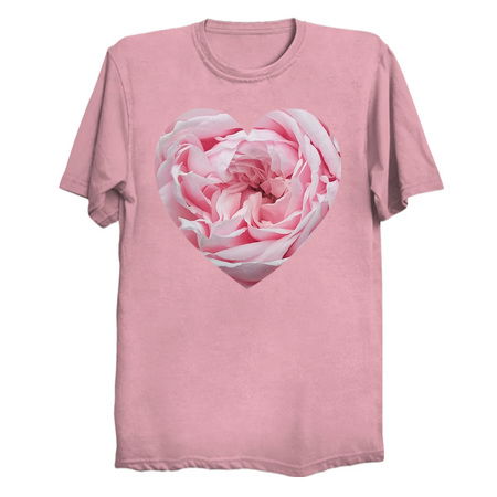 Delicate Pink Rose Flower Heart tiny thumbnail