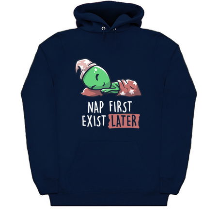 Nap First Exist Later - Funny Lazy Alien Space Gift tiny thumbnail