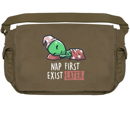 Nap First Exist Later - Funny Lazy Alien Space Gift tiny thumbnail