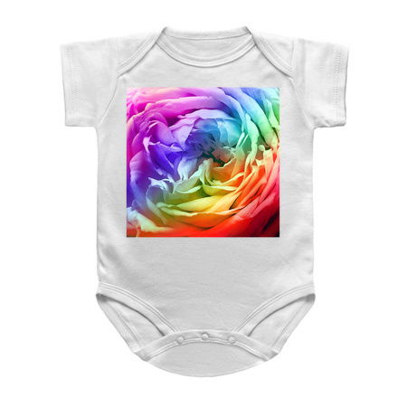 Rainbow Rose Flower Petal Pattern tiny thumbnail