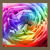 Rainbow Rose Flower Petal Pattern tiny thumbnail