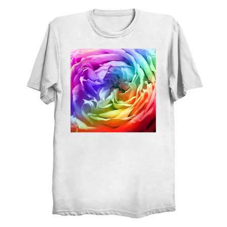 Rainbow Rose Flower Petal Pattern tiny thumbnail