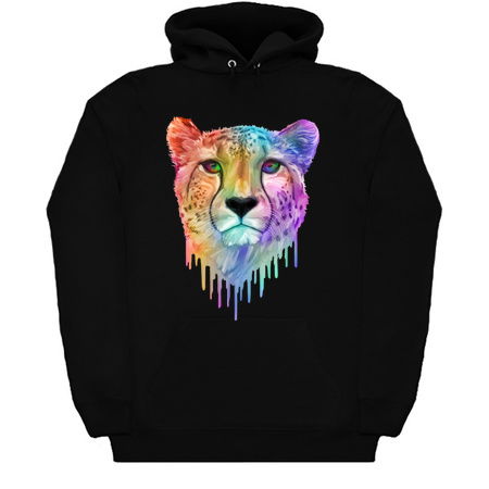 Rainbow Drip Cheetah Portrait - NeatoShop