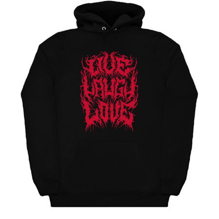 Black Metal Live Laugh Love Parody - Funny Typography tiny thumbnail